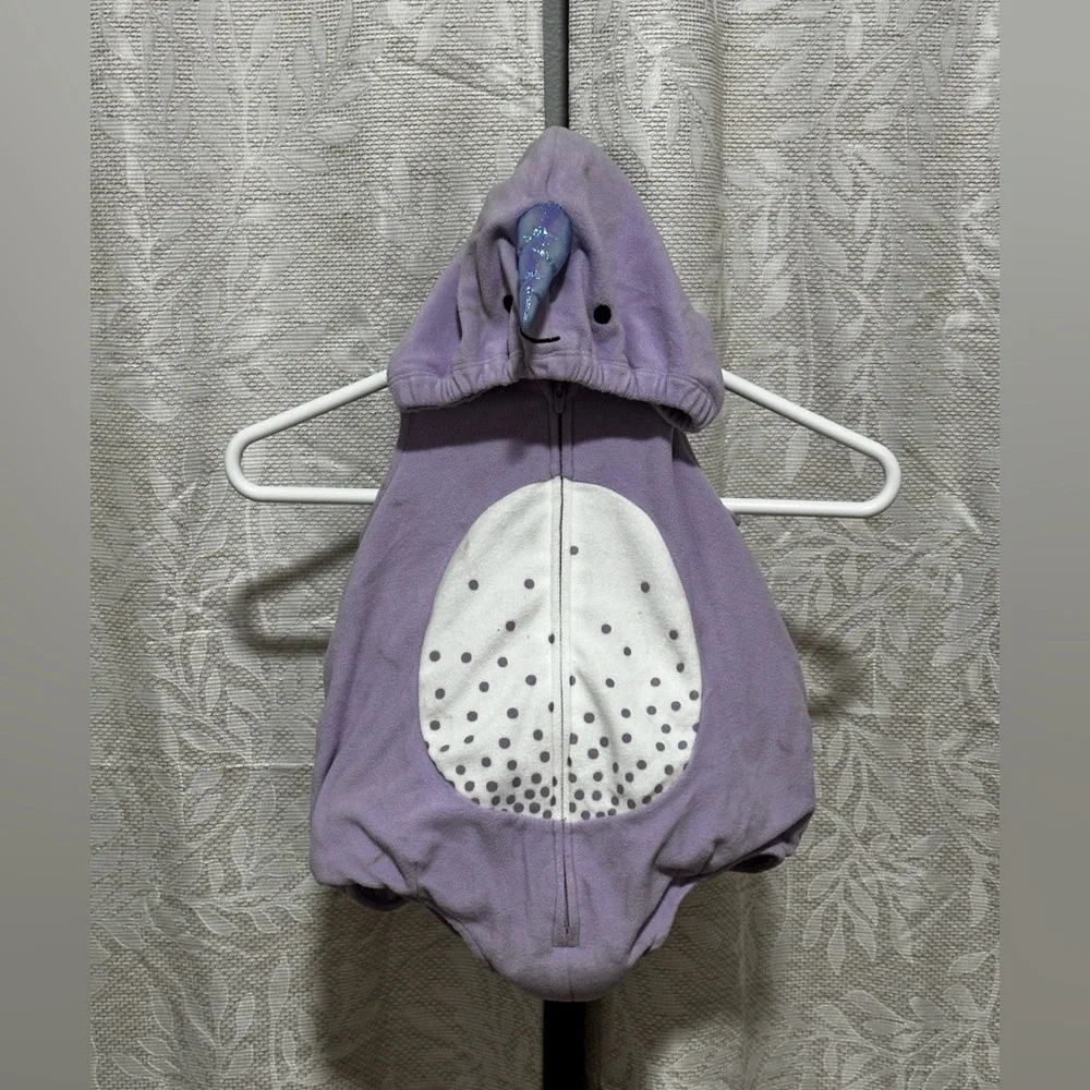 Carters 12 month lavender unicorn Halloween outfit